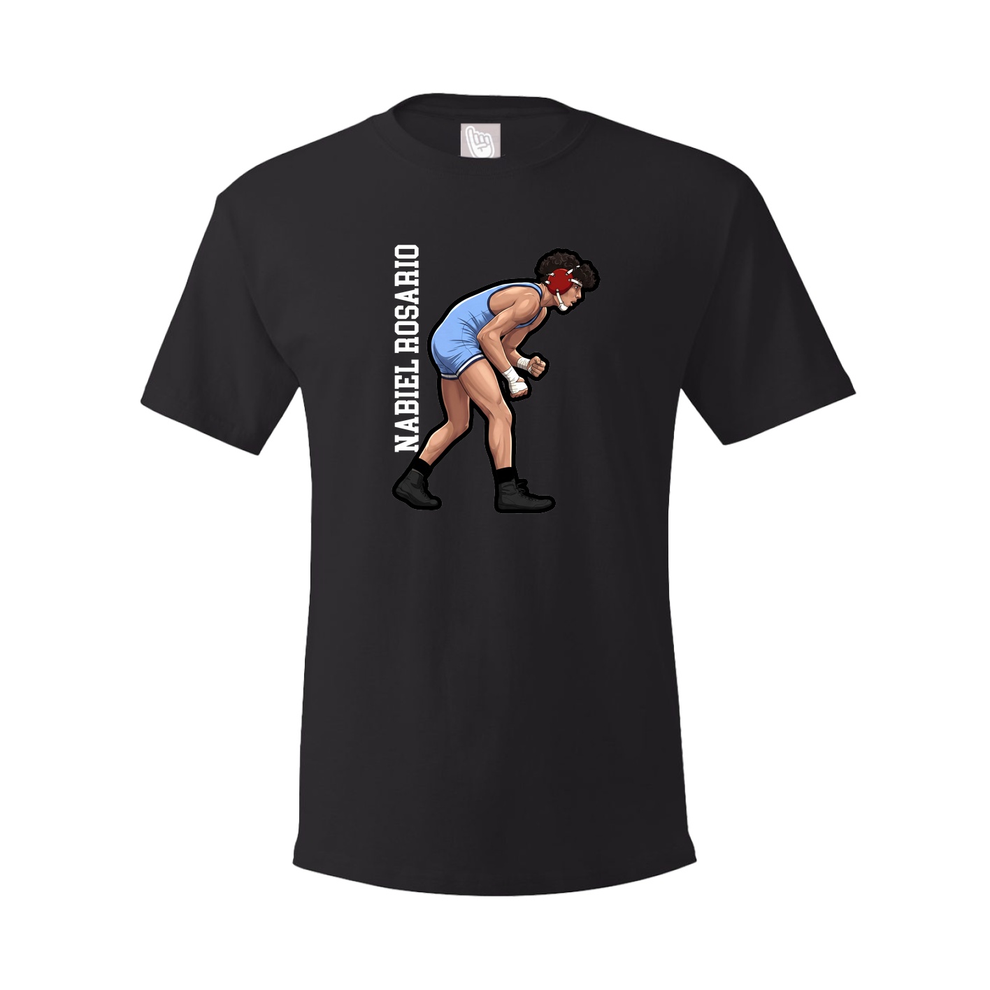 Tee — Name Vertical in Black