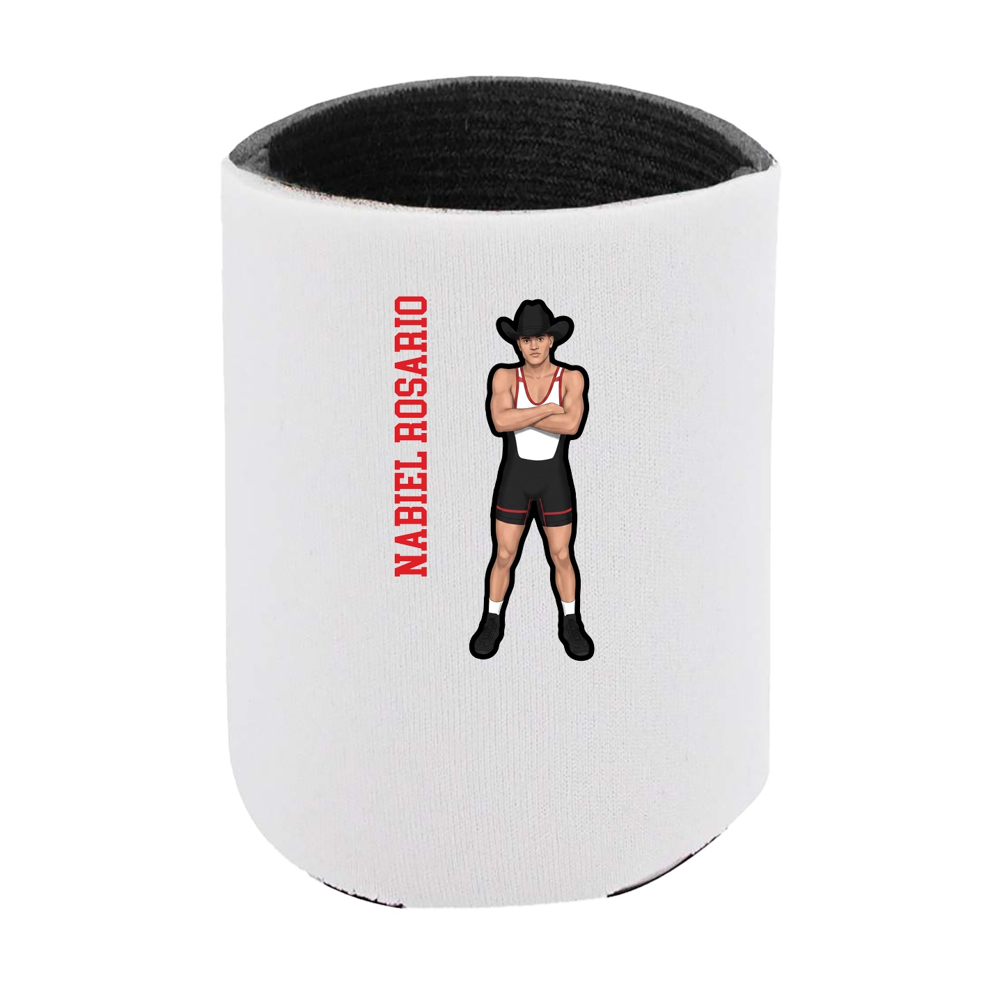 Can Holder — Name Vertical in White
