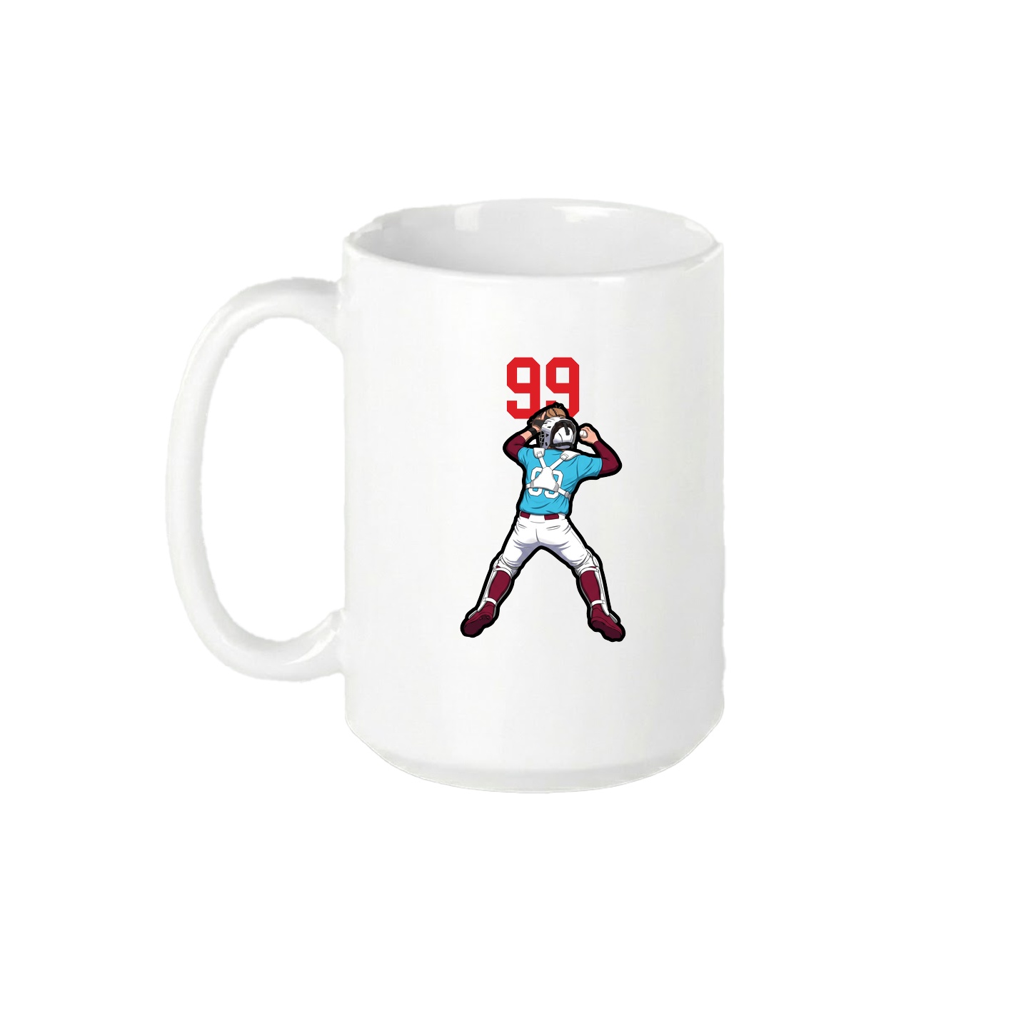 15oz Coffee Mug — Number Top in White