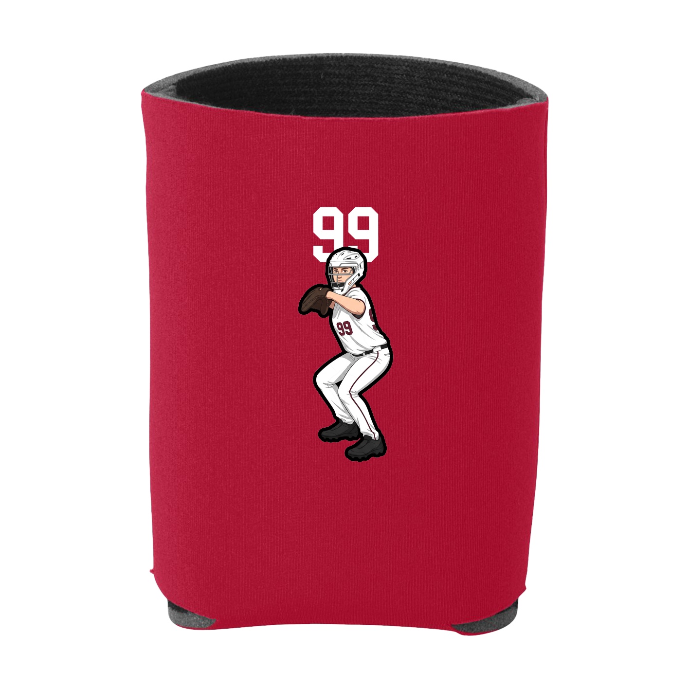 Can Holder — Number Top in Red
