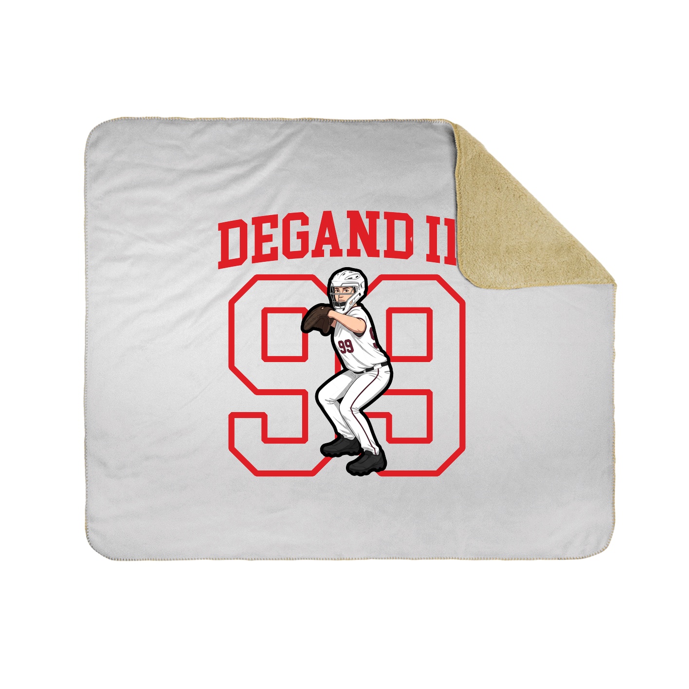 50x60 Sherpa Lined Throw Blanket