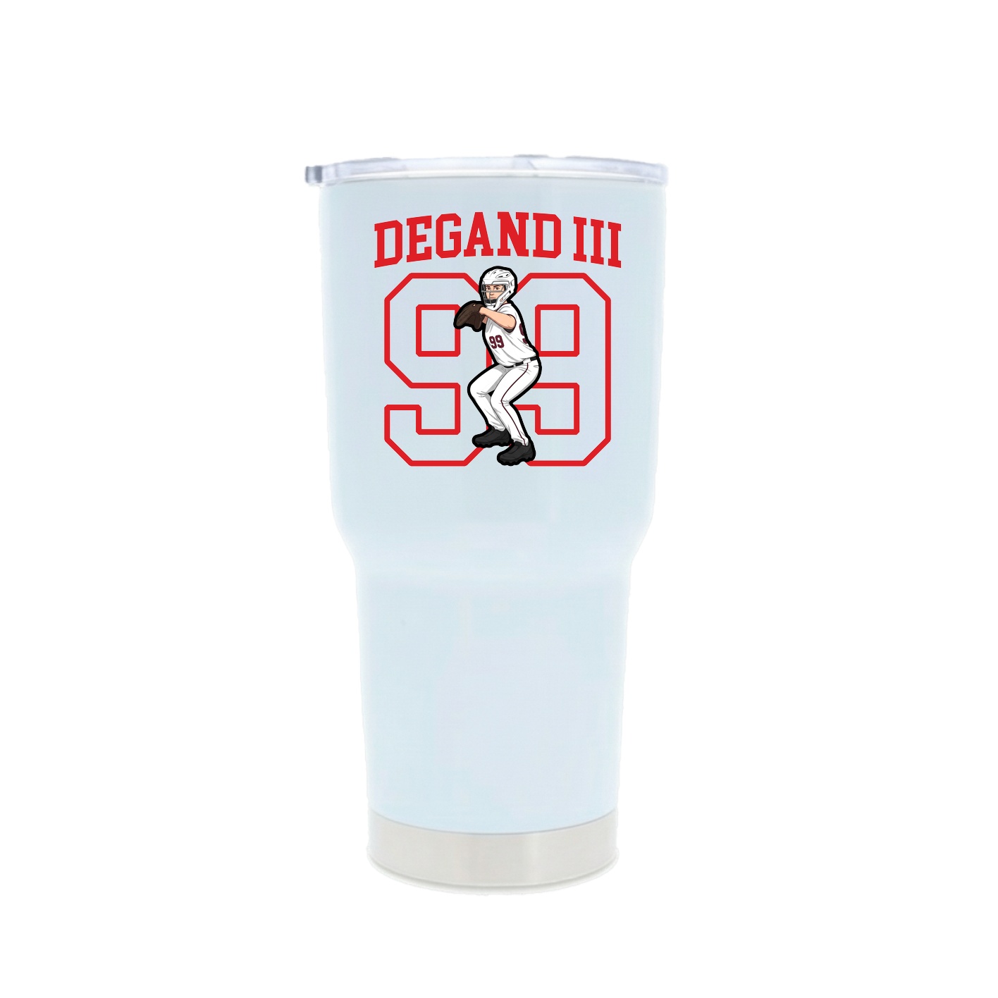 30oz Stainless Steel Tumbler — Shirsey in White
