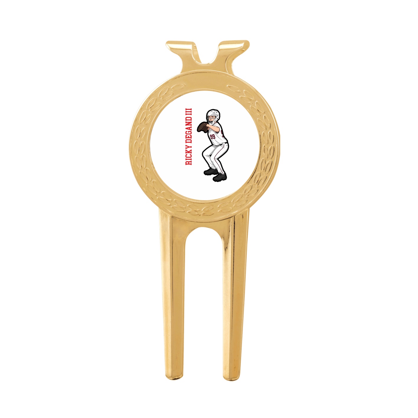 Divot Tool with Ball Marker — Name Vertical in Classic
