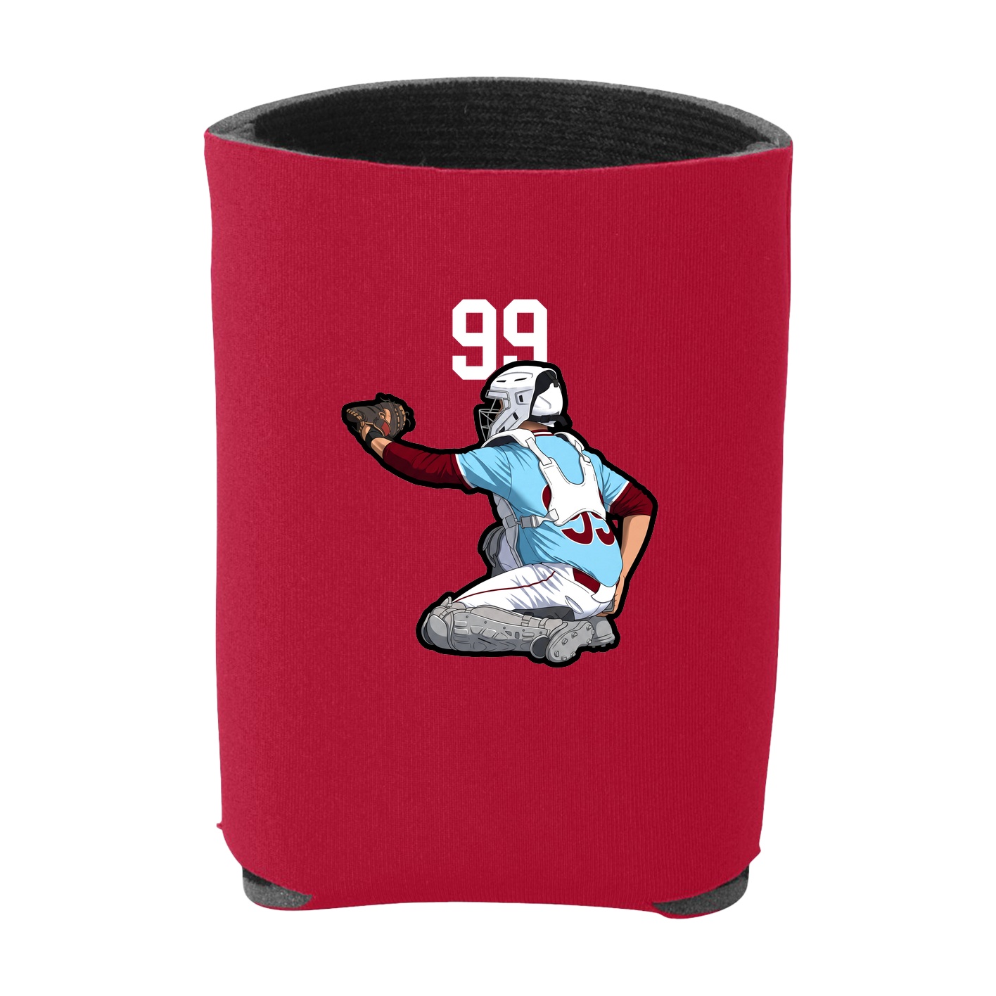 Can Holder — Number Top in Red