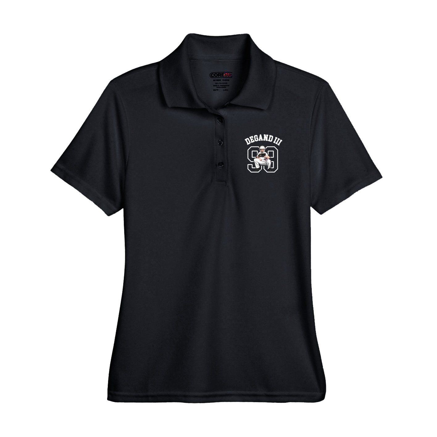 Performance Polo — Shirsey Arch in Black