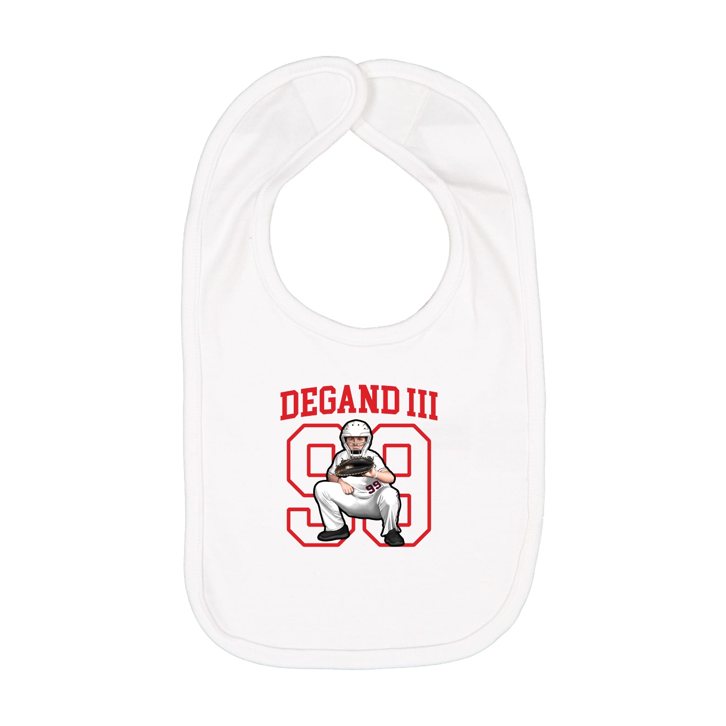 Infant Bib — Shirsey in White