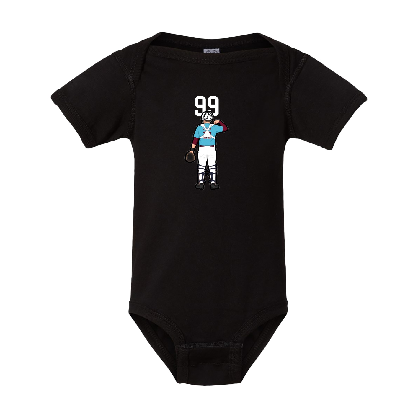 Baby Onesie — Number Top in Black