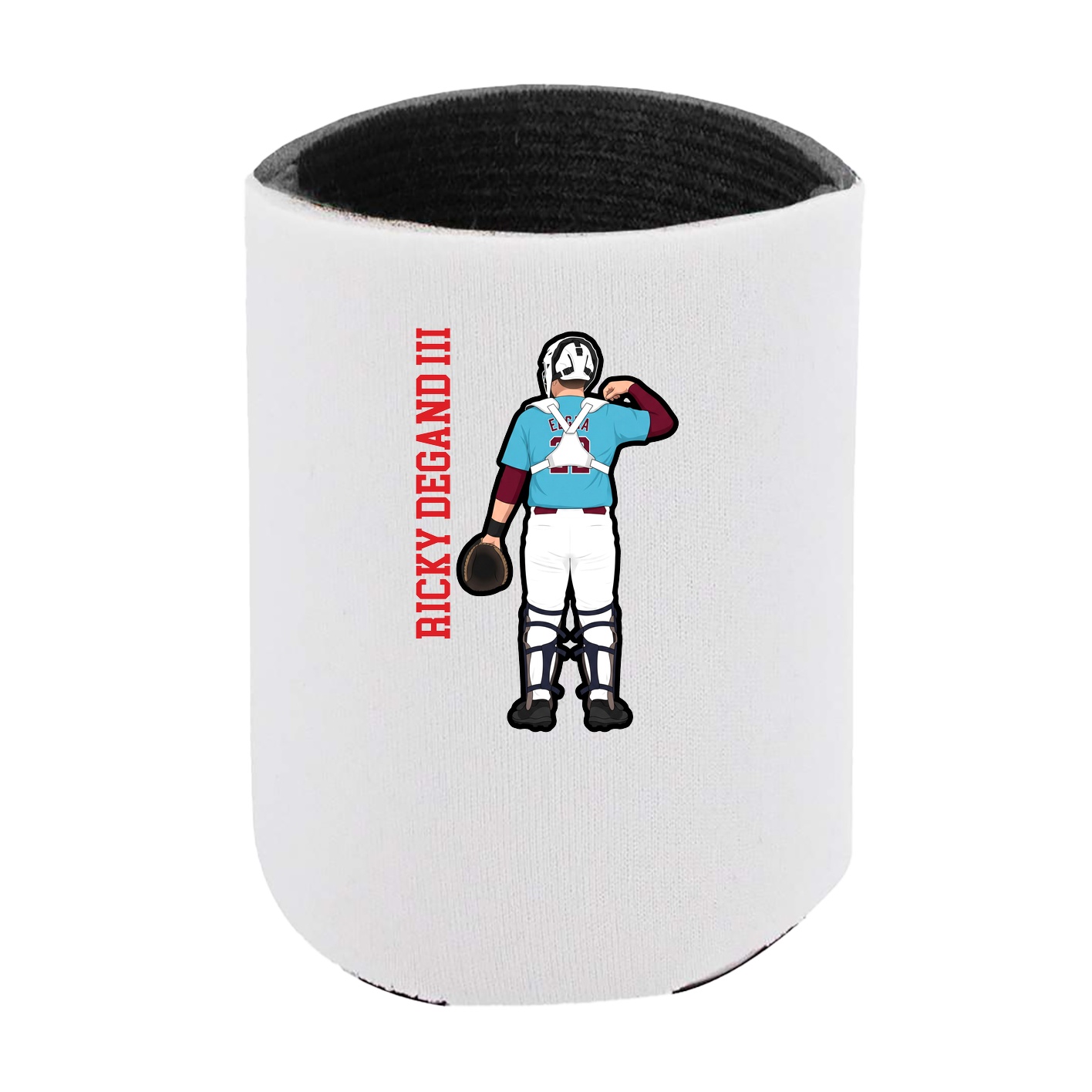 Can Holder — Name Vertical in White