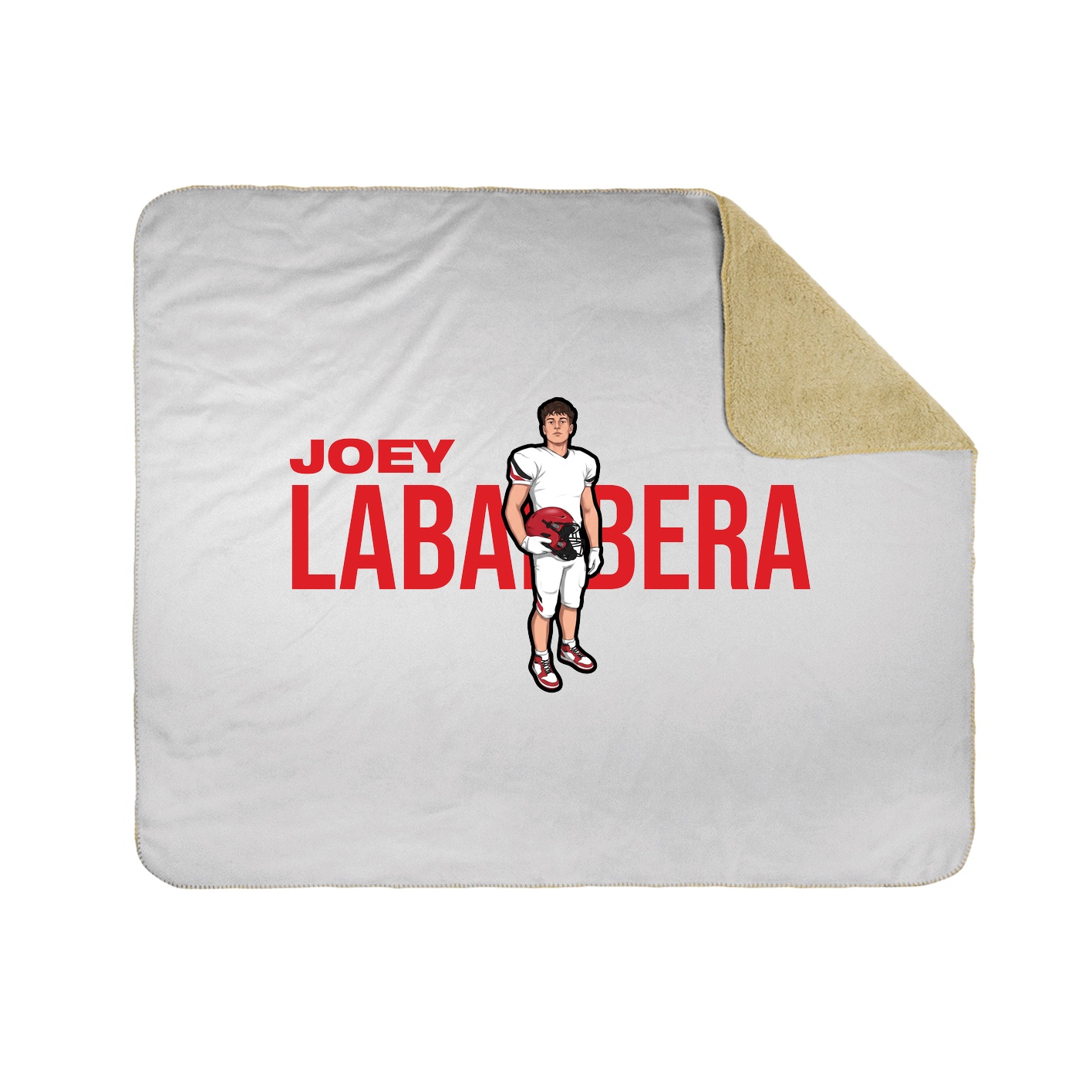 Throw Blanket — Player Name in White