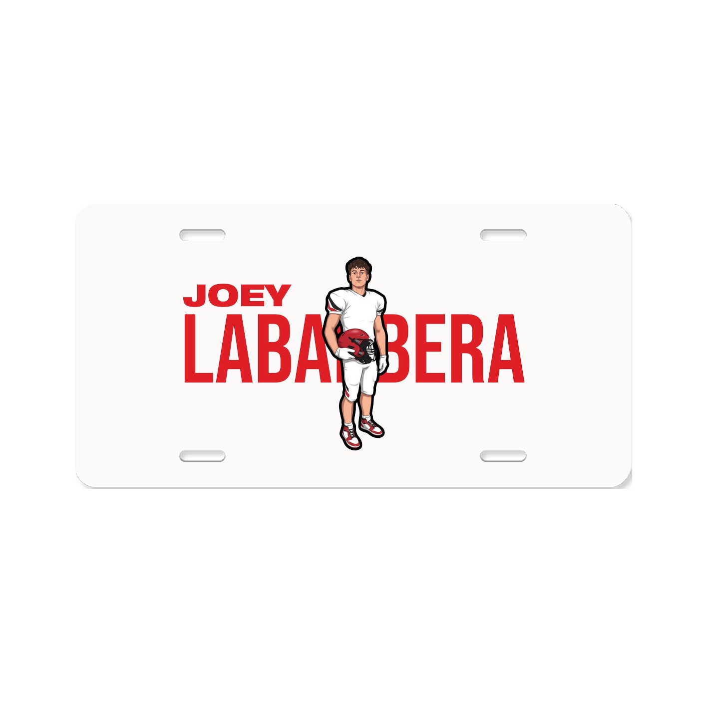 License Plate — Player Name in Classic