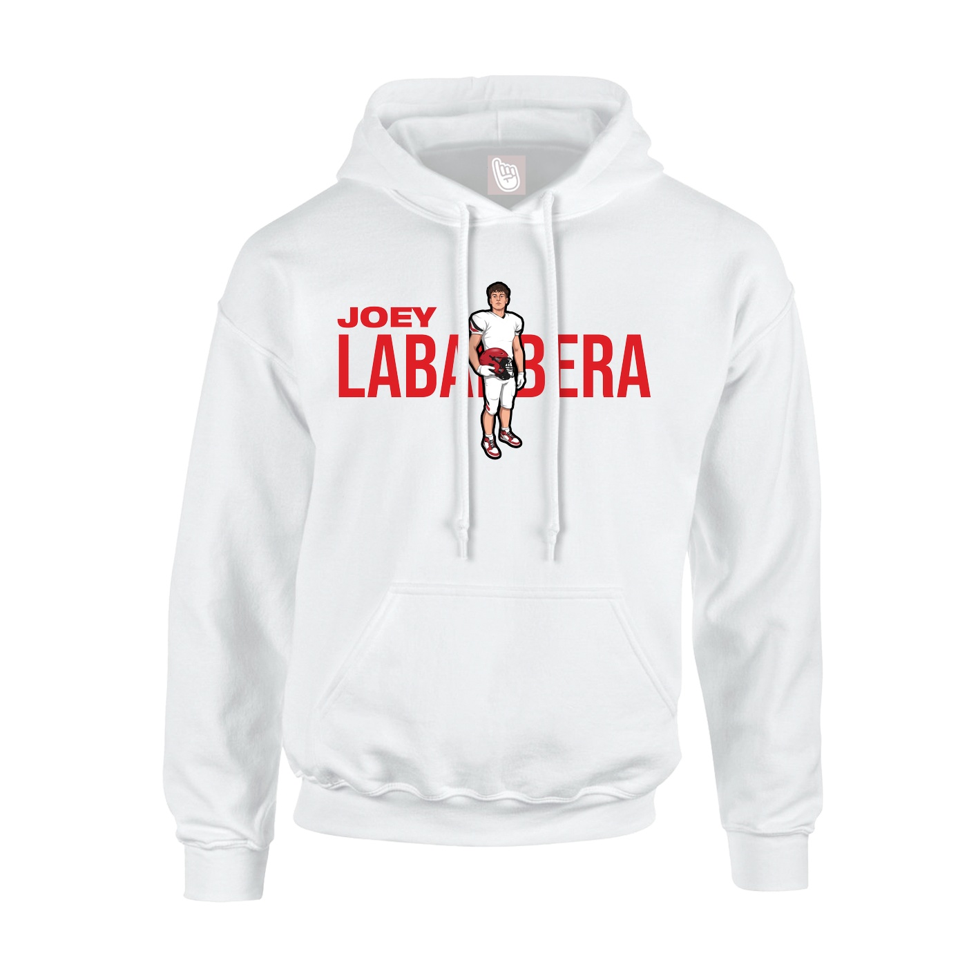 Hoodie — Player Name in White