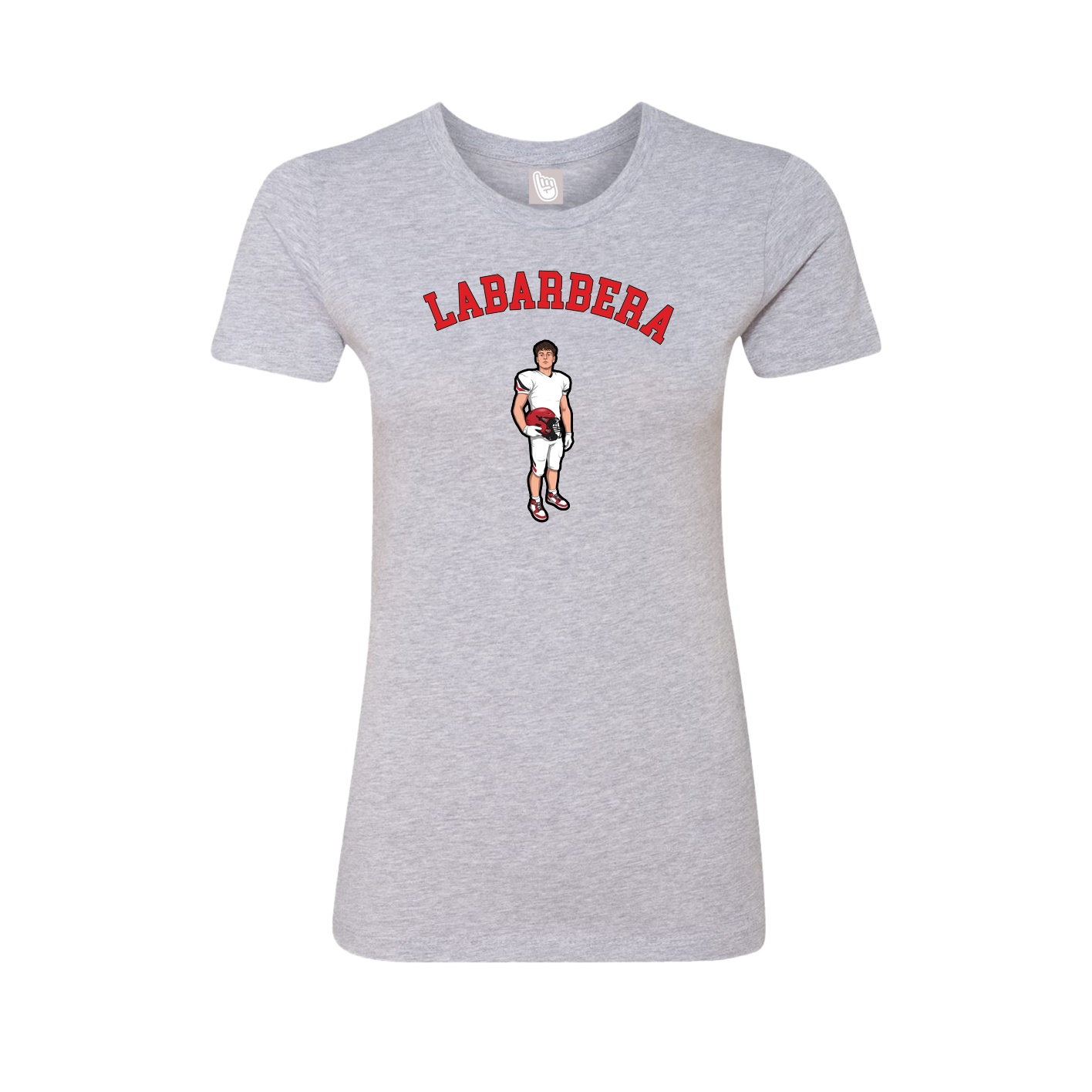 Fitted Women's Tee — Shirsey Arch in Grey