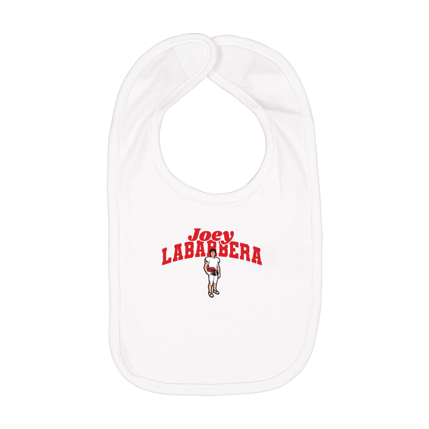 Infant Bib — Signature Arch in White