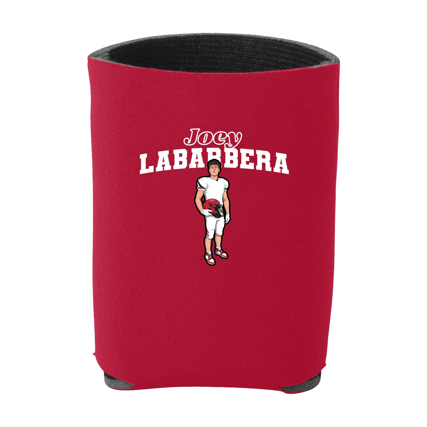 Can Holder — Name Arch in Red