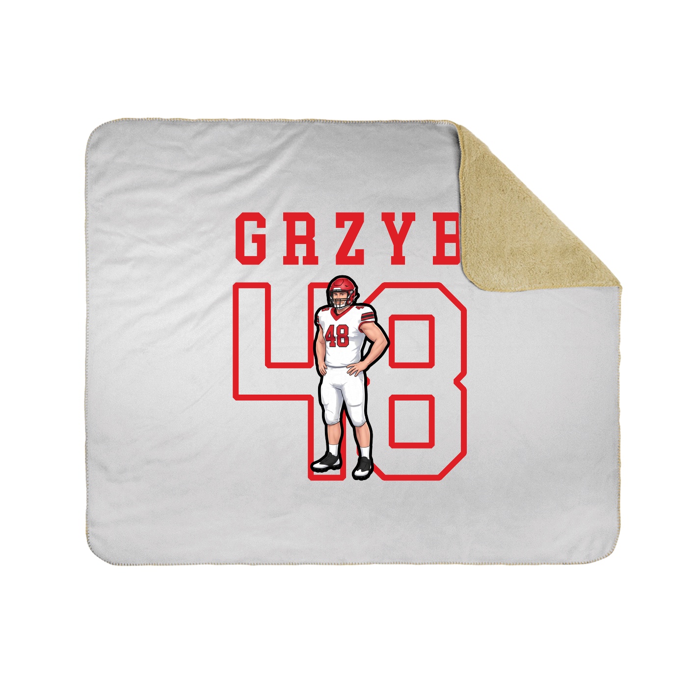 Throw Blanket — Shirsey in White