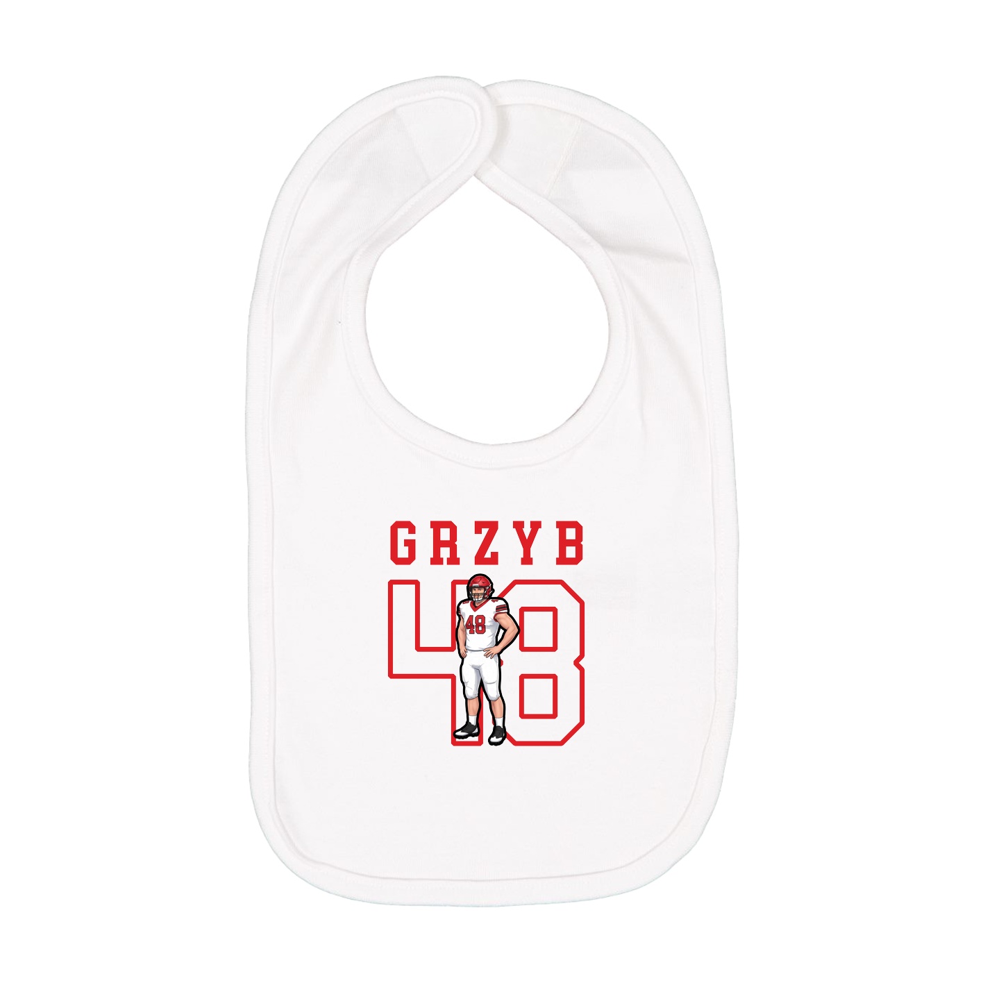 Infant Bib — Shirsey in White