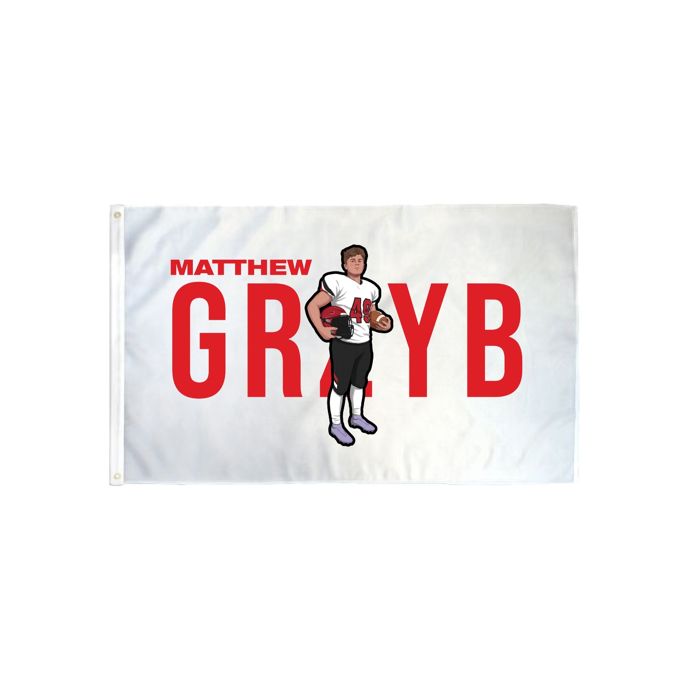 3x5 Flag — Player Name in Classic
