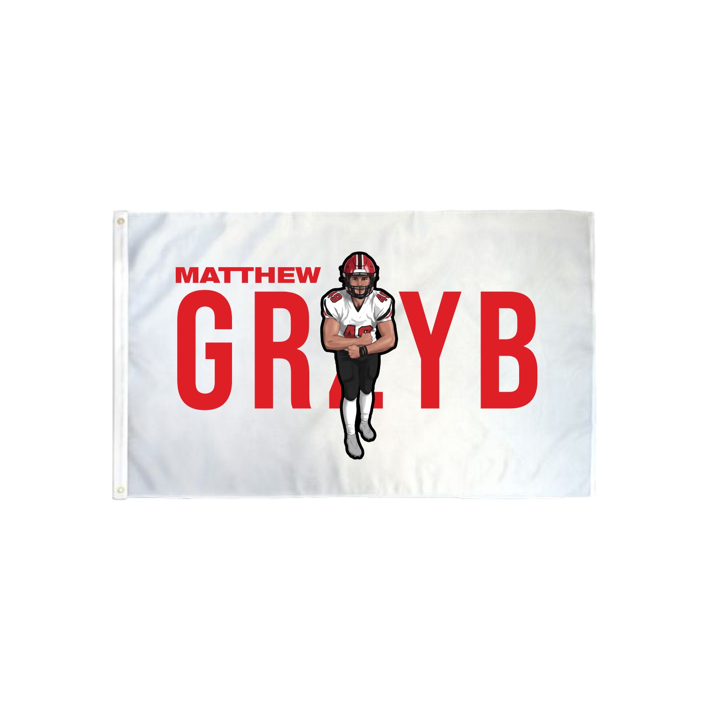 3x5 Flag — Player Name in Classic