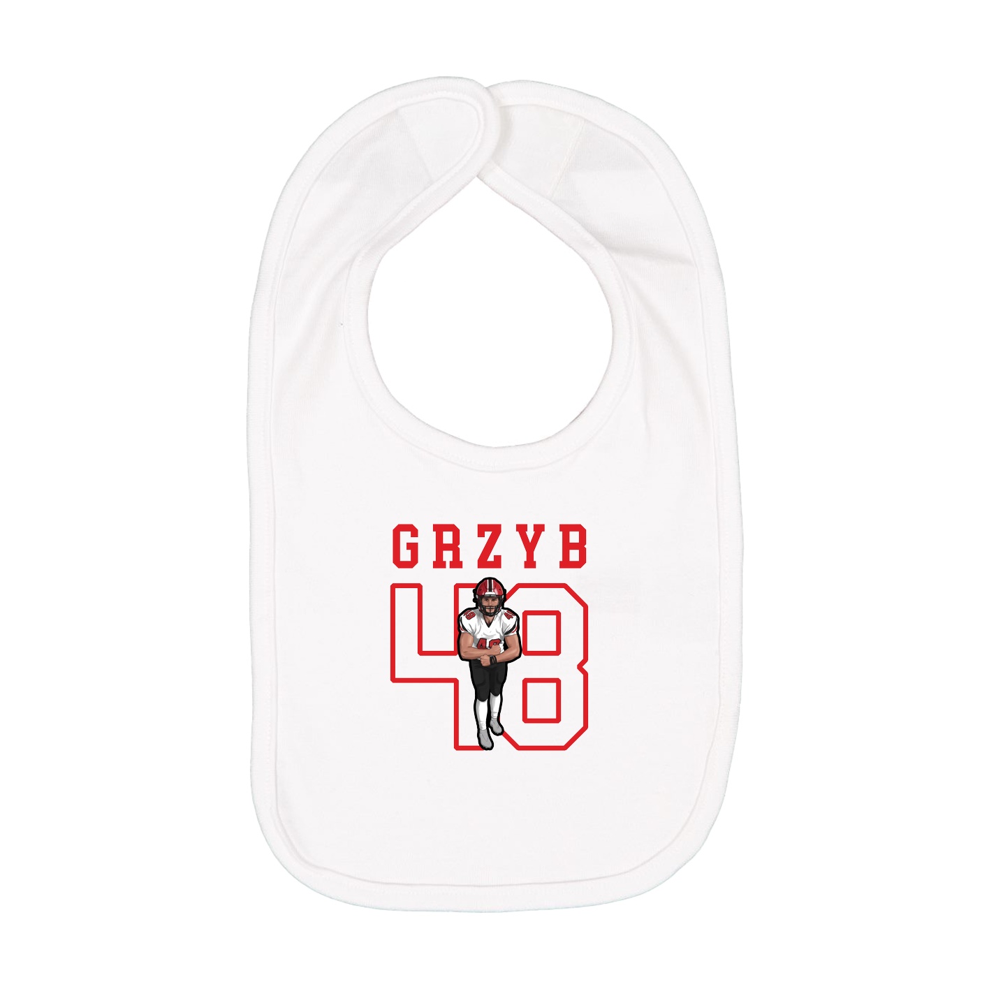 Infant Bib — Shirsey in White