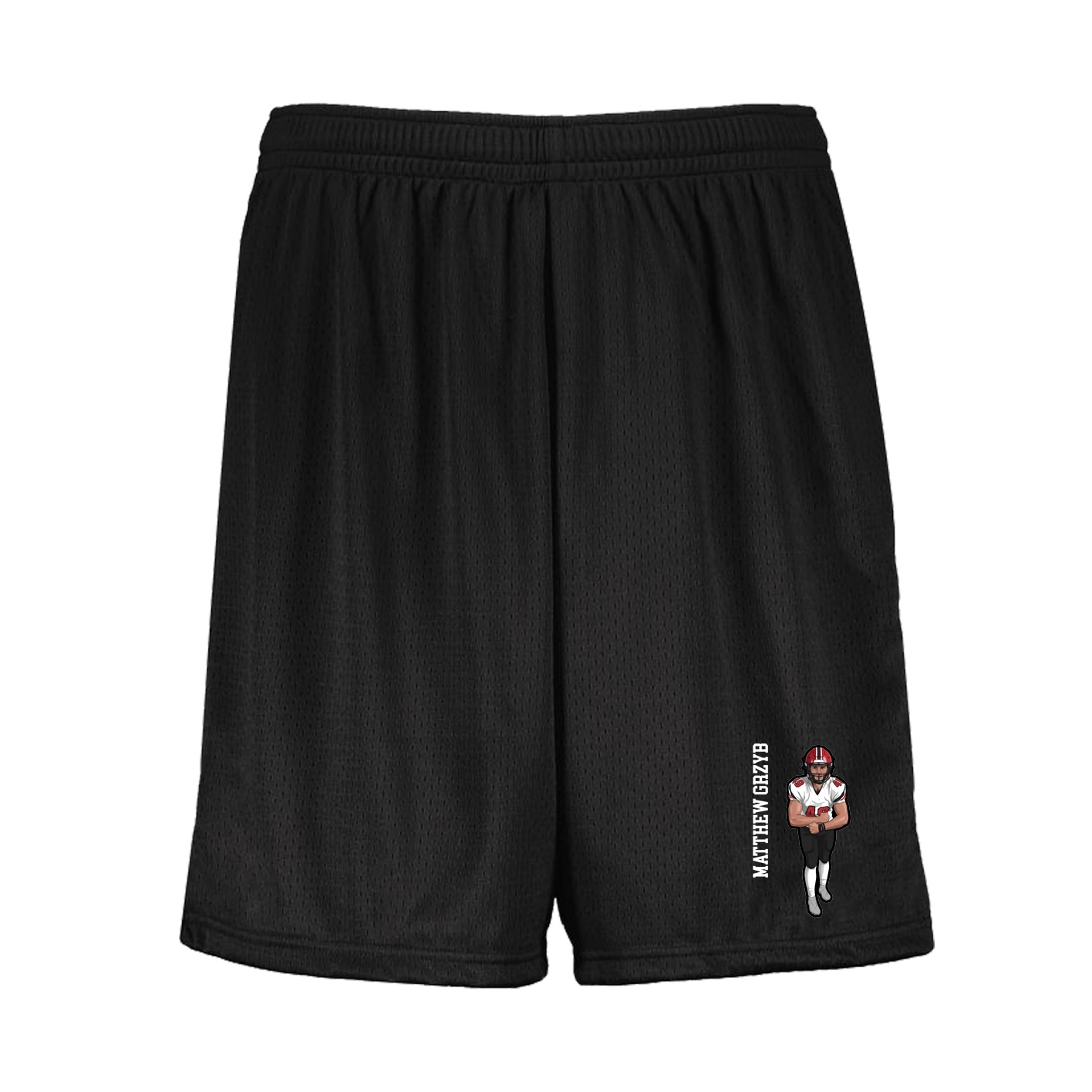 Shorts — Name Vertical in Black