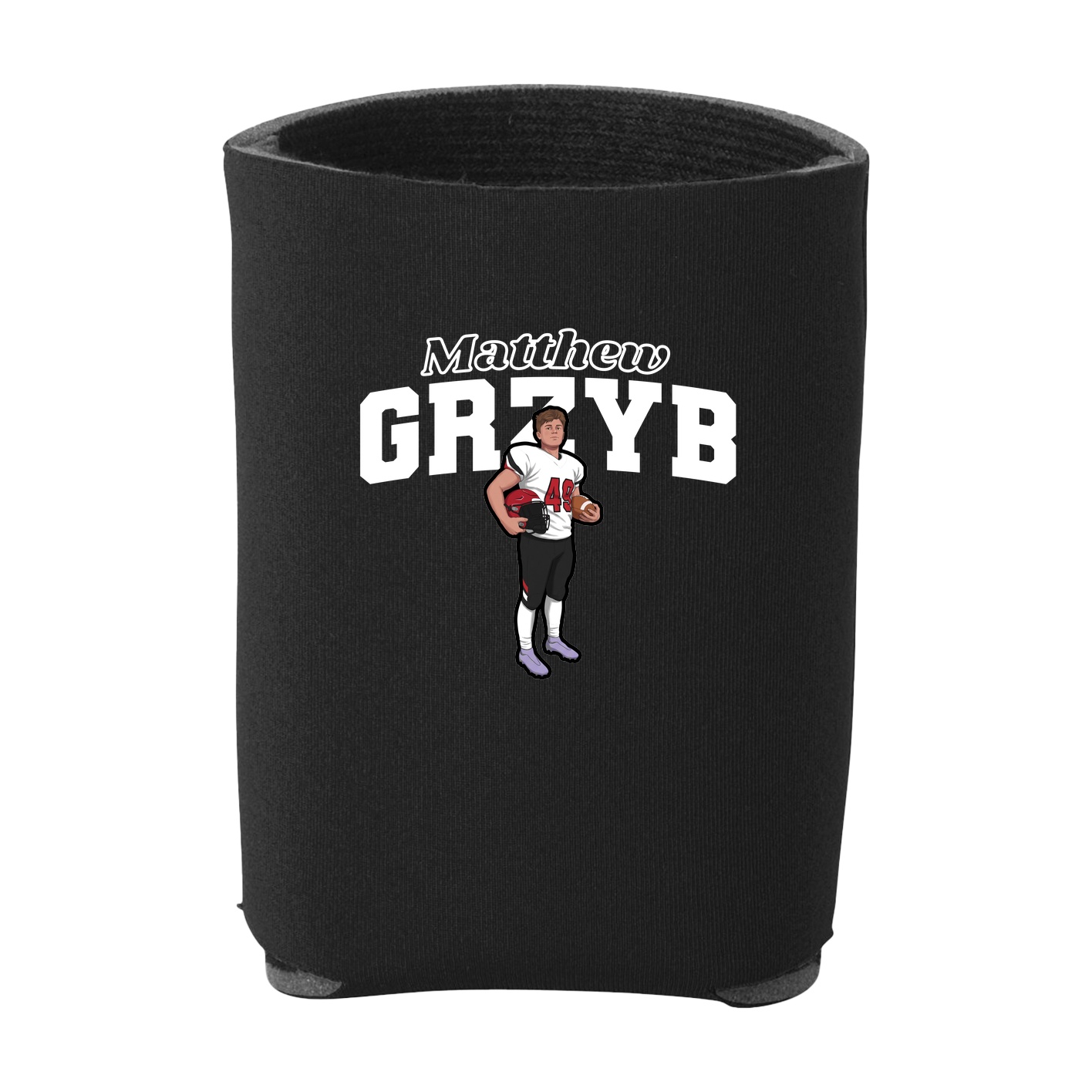 Can Holder — Name Arch in Black