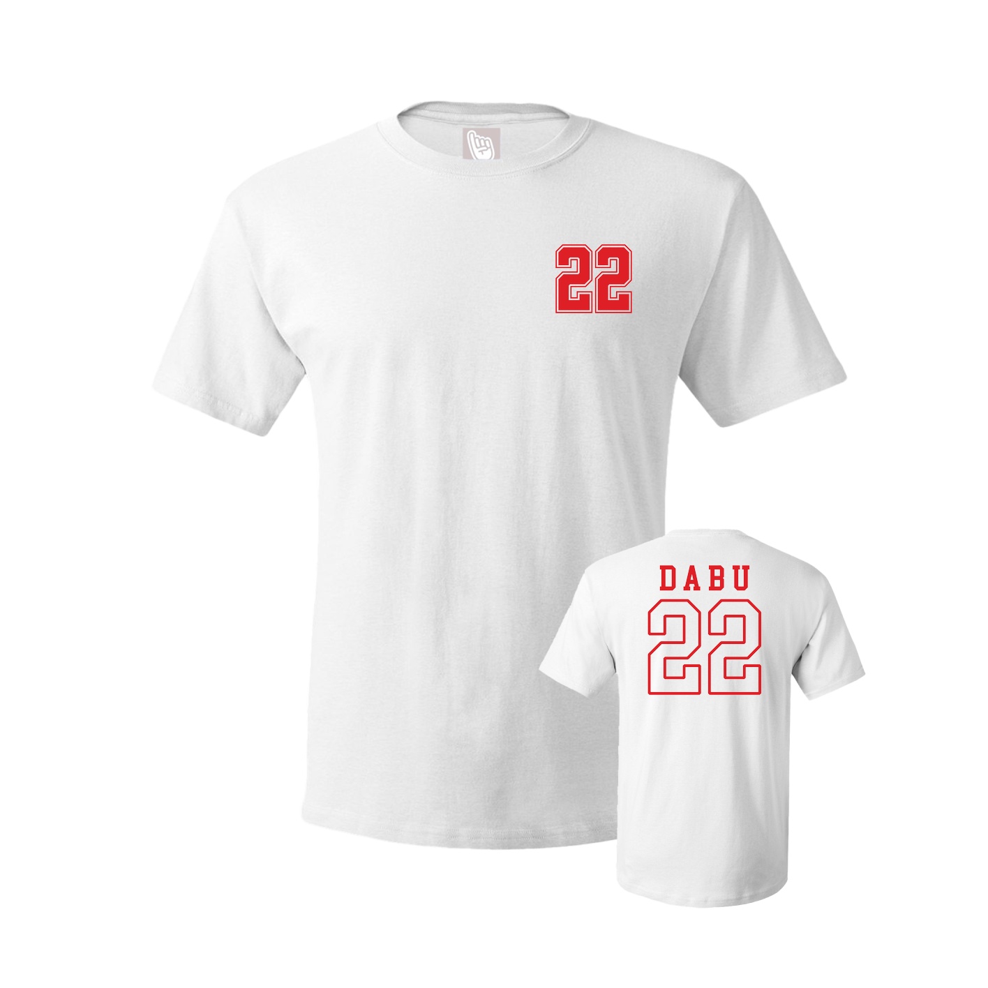 Youth Tee — Chest Back in White