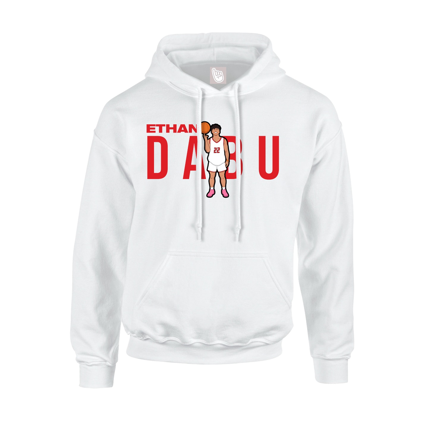 Hoodie — Player Name in White
