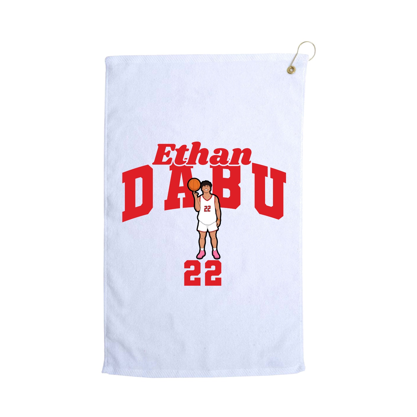 Golf Towel — Signature Arch in White