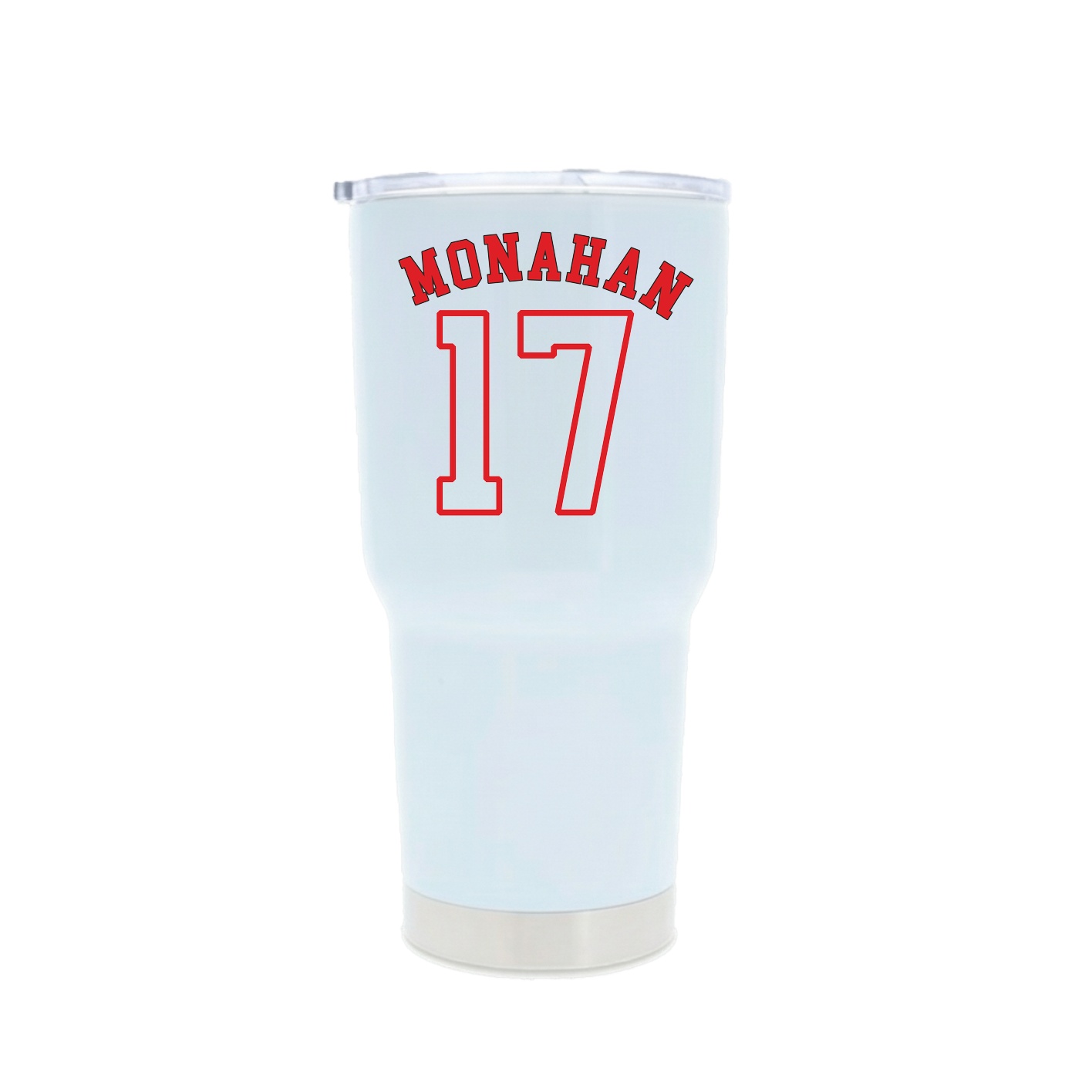 30oz Stainless Steel Tumbler — Shirsey Arch in White
