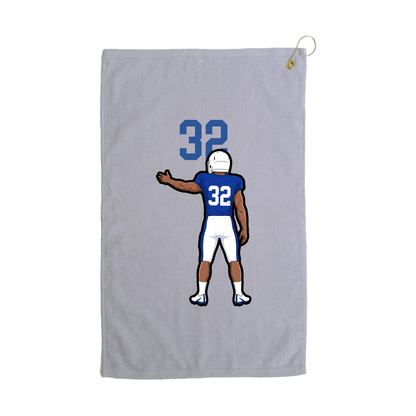Golf Towel — Number Top in Grey