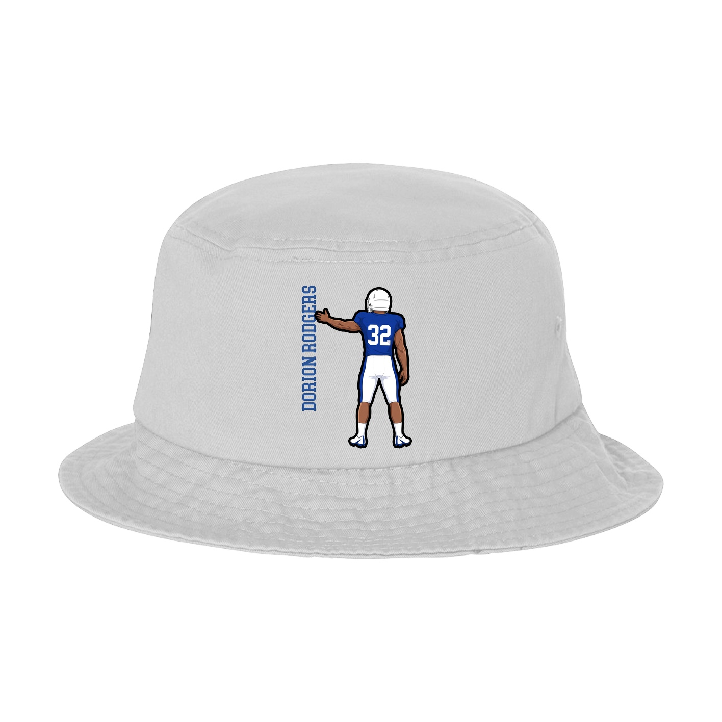 Bucket Cap — Name Vertical in White