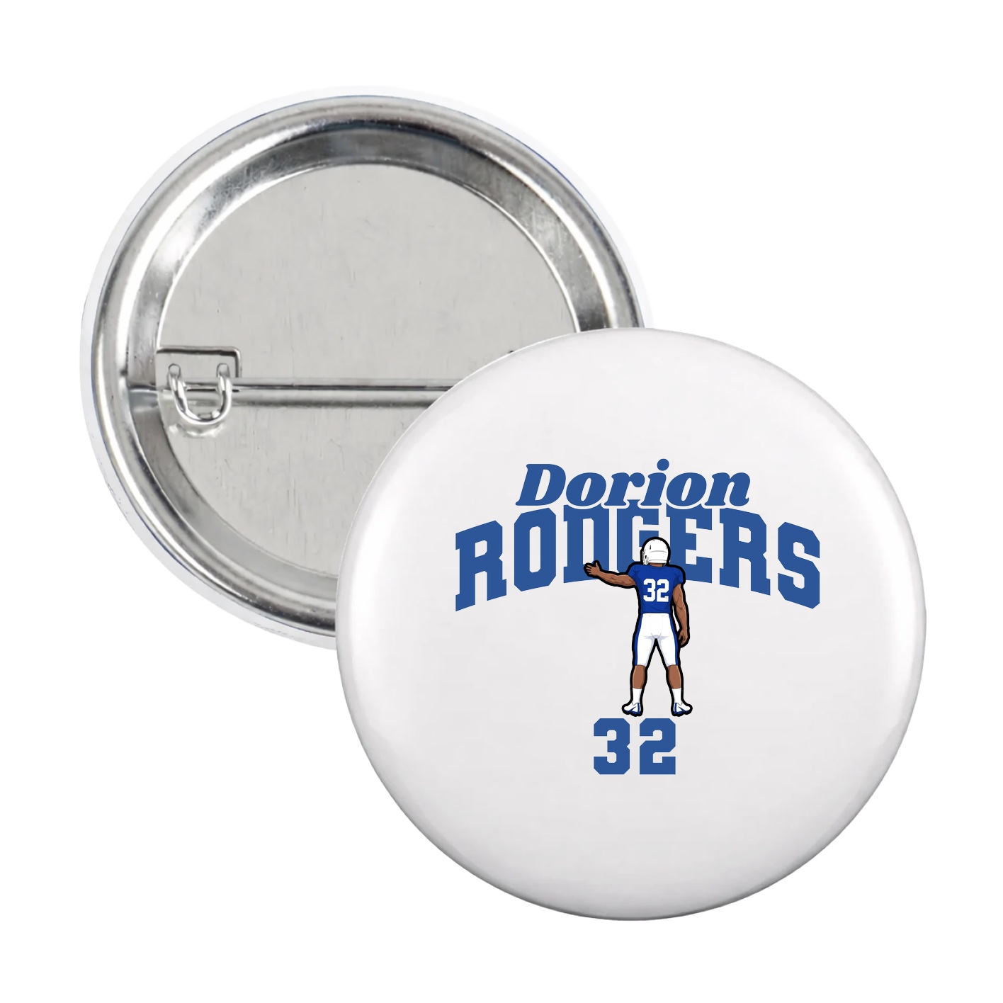 Game Day Button — Signature Arch in White