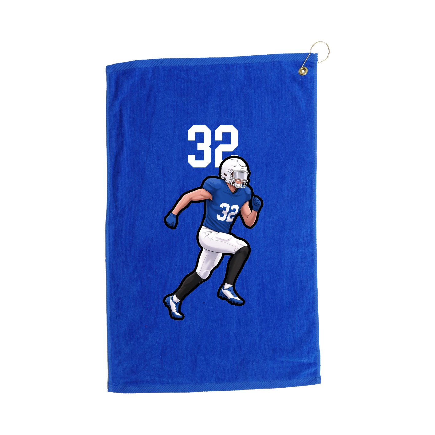 Golf Towel — Number Top in Royal