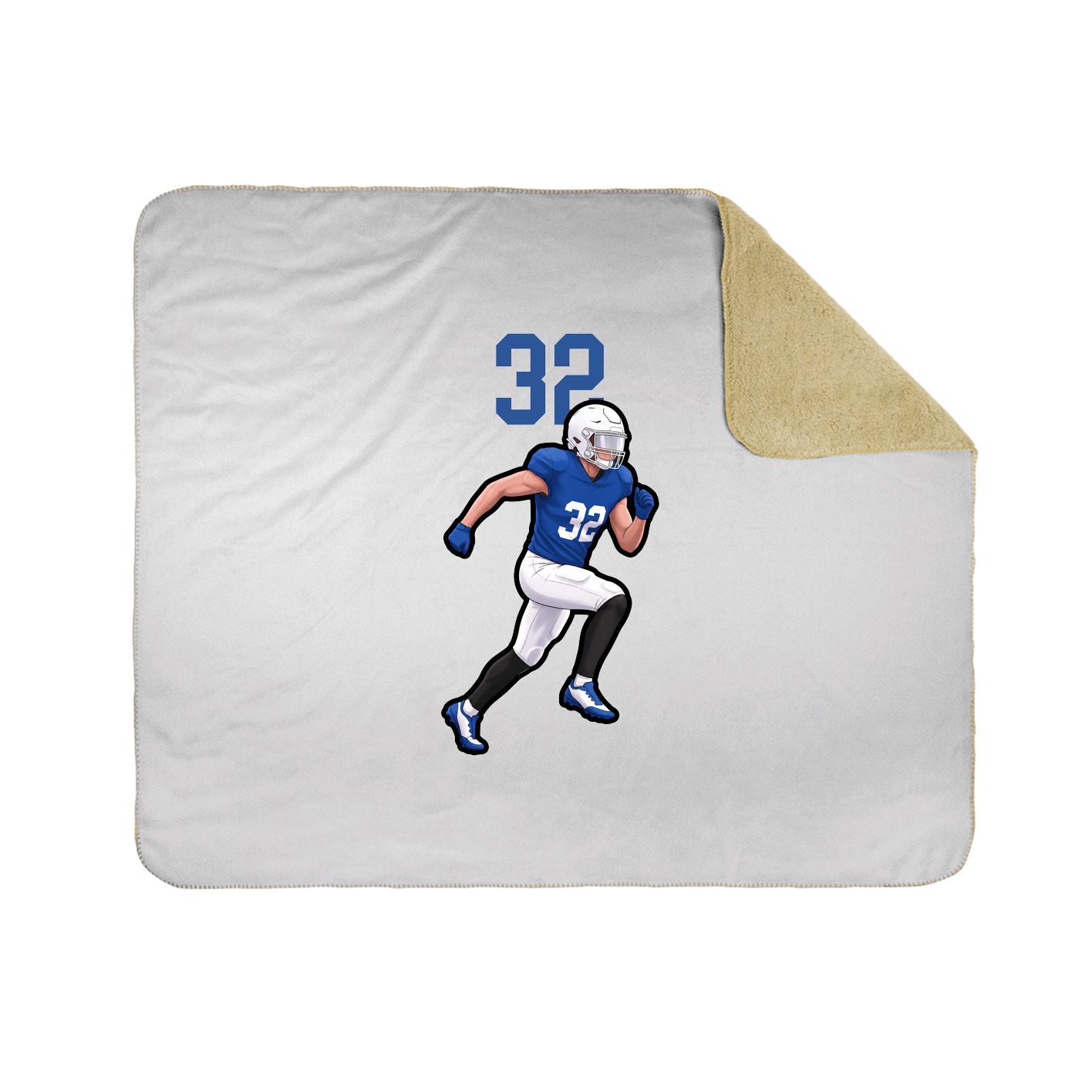 Throw Blanket — Number Top in White