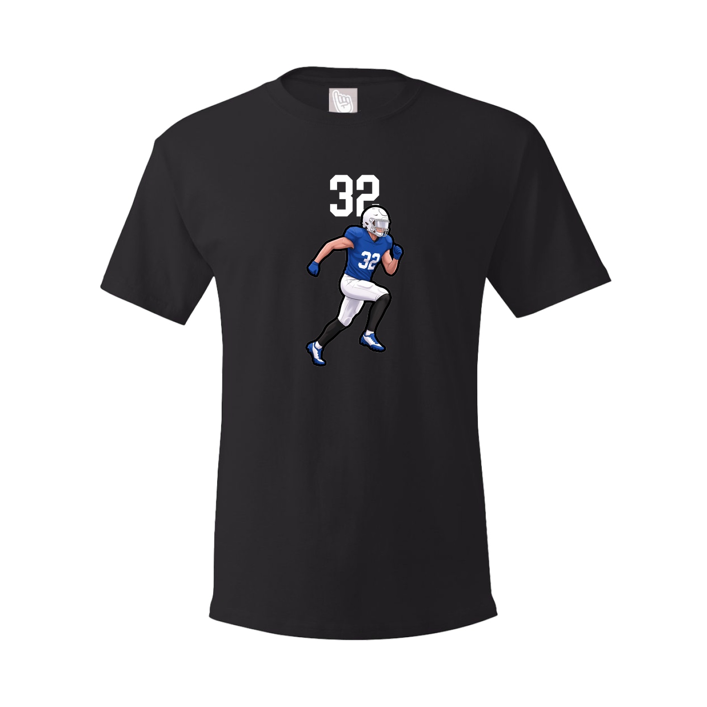 Youth Tee — Number Top in Black
