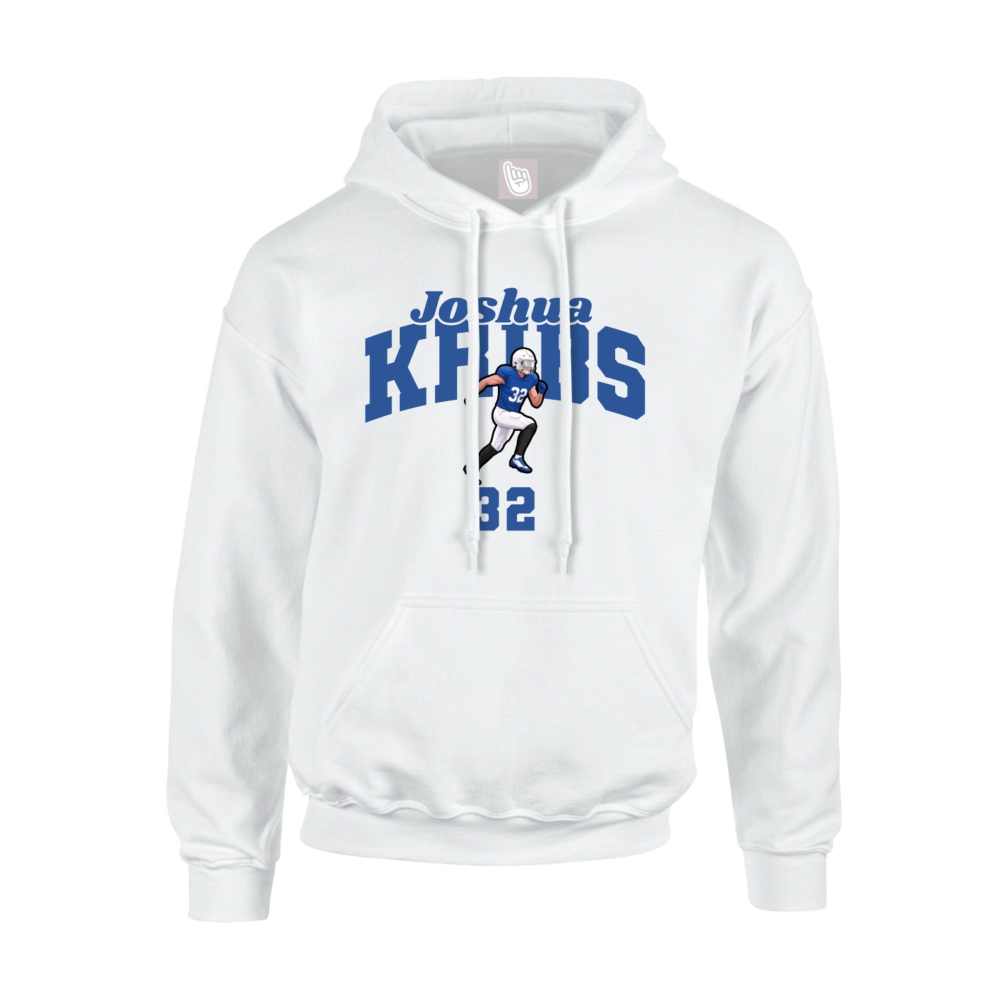Youth Hoodie — Signature Arch in White
