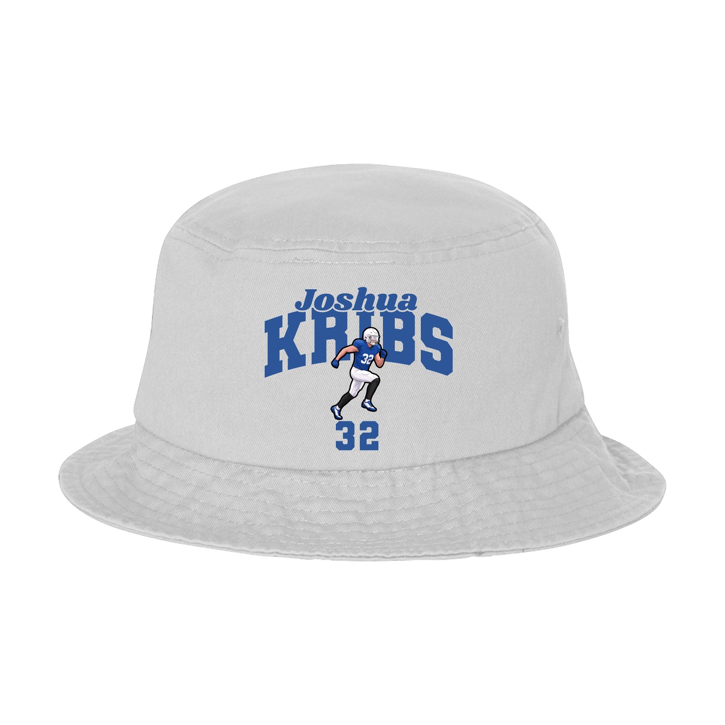 Bucket Cap — Signature Arch in White