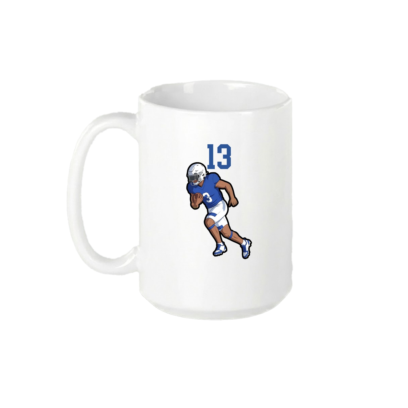 15oz Coffee Mug — Number Top in White