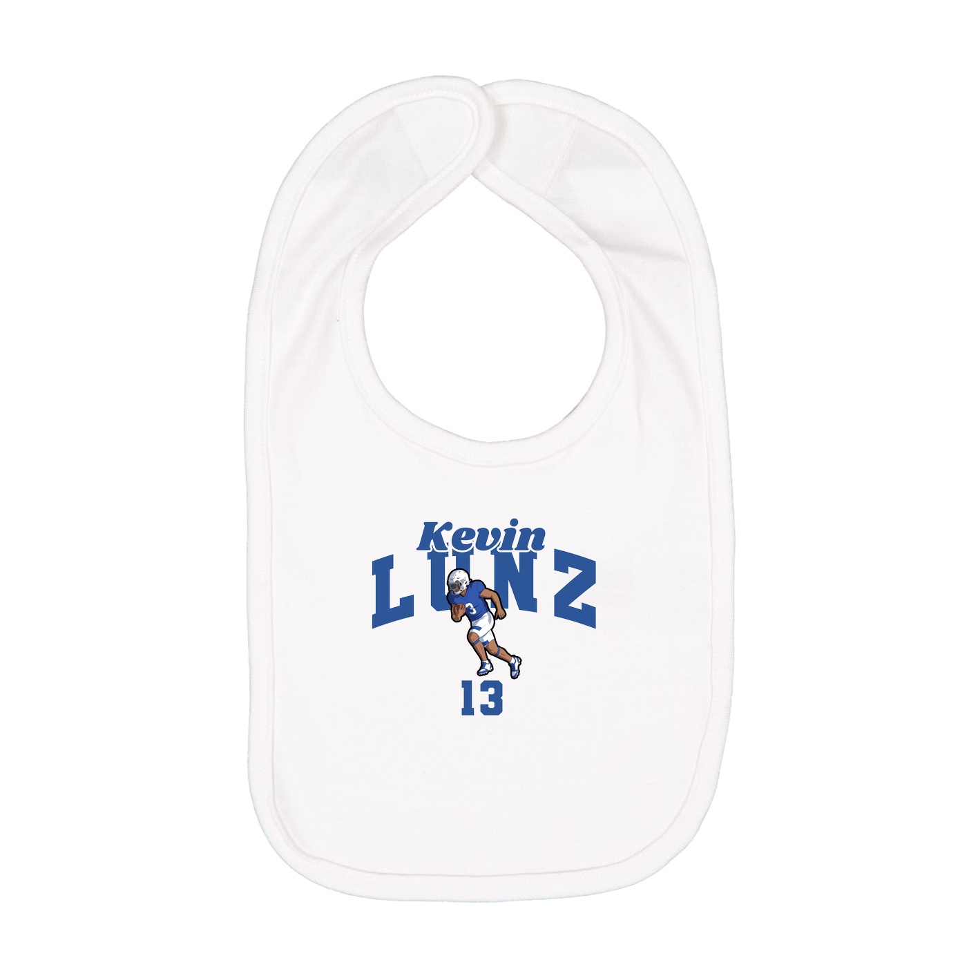 Infant Bib — Signature Arch in White