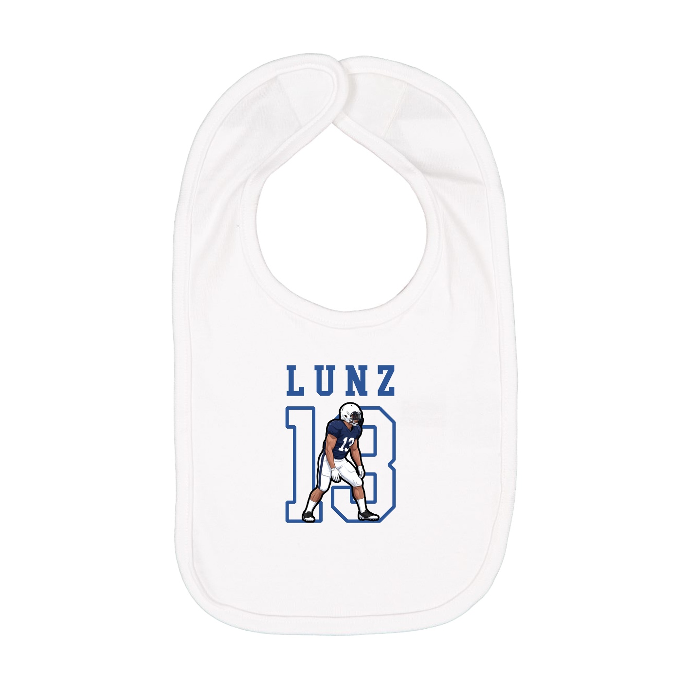 Infant Bib — Shirsey in White