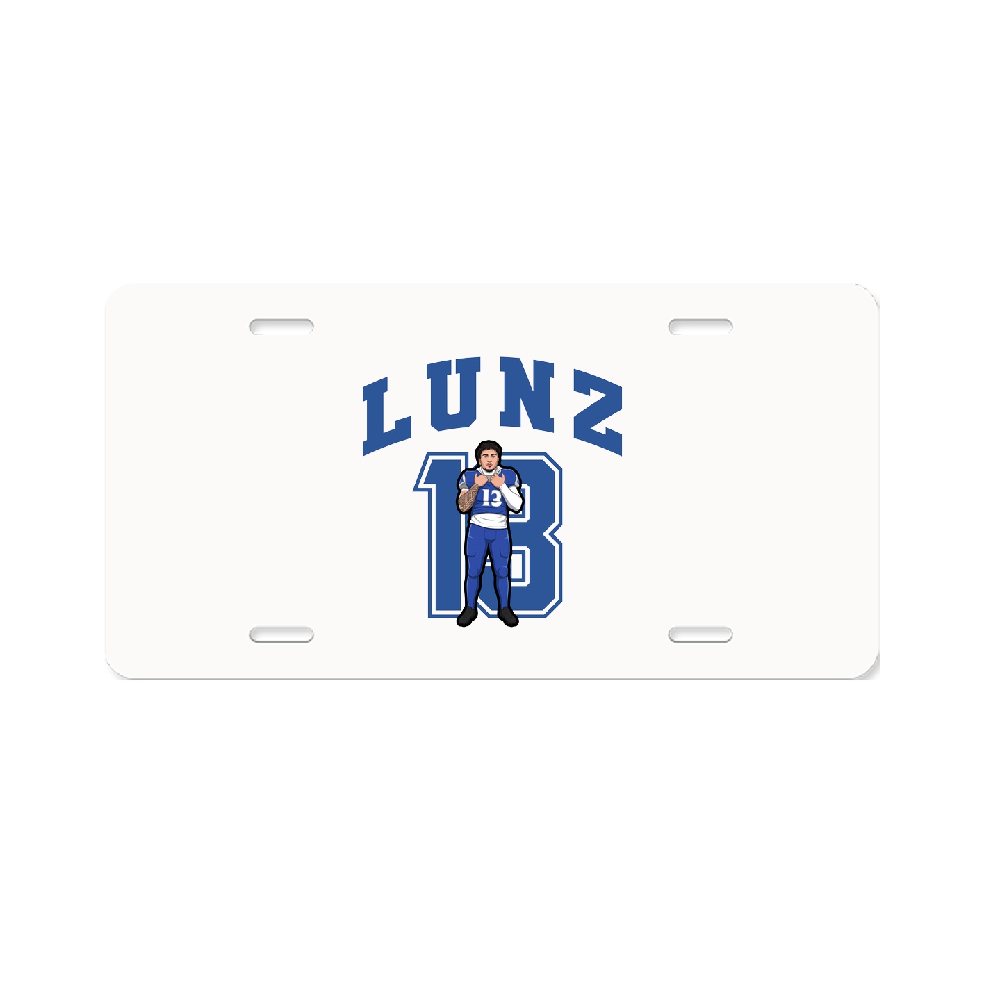 License Plate — Number in Classic