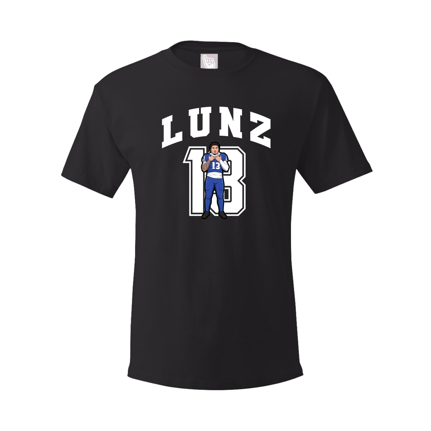 Youth Tee — Number in Black