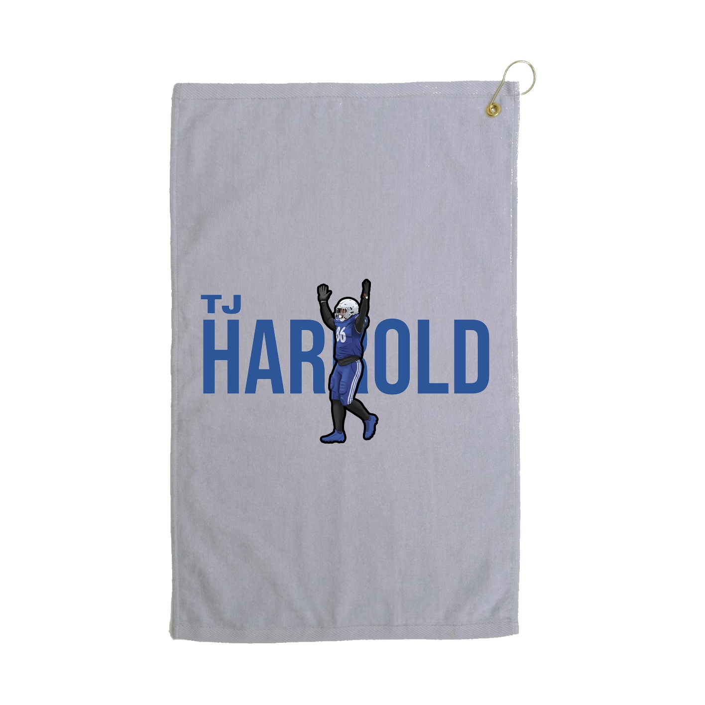 Golf Towel — Player Name in Grey