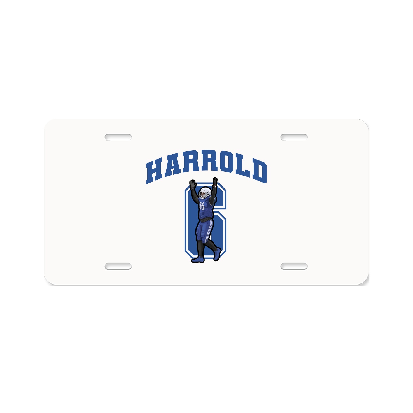 License Plate — Number in Classic