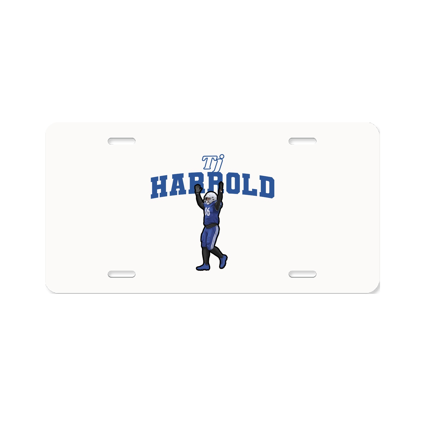 License Plate — Name Arch in Classic