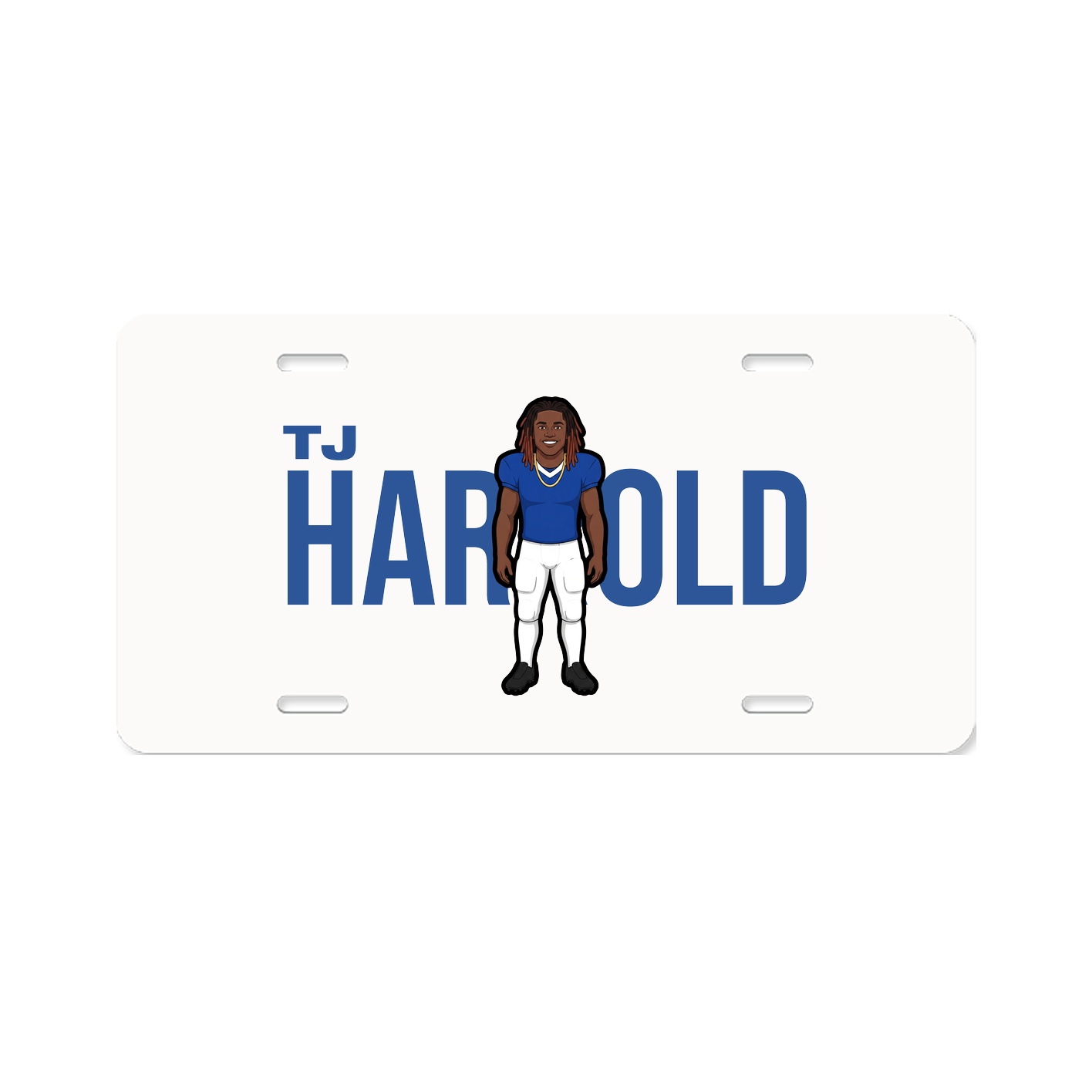 License Plate — Player Name in Classic