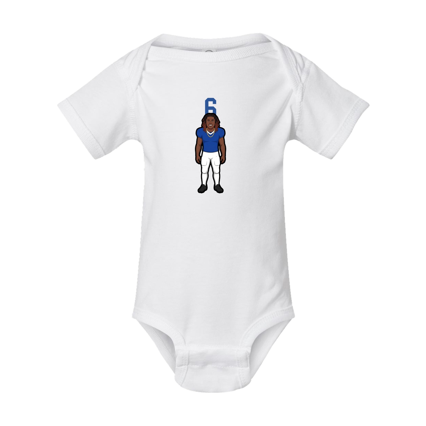 Baby Onesie — Number Top in White