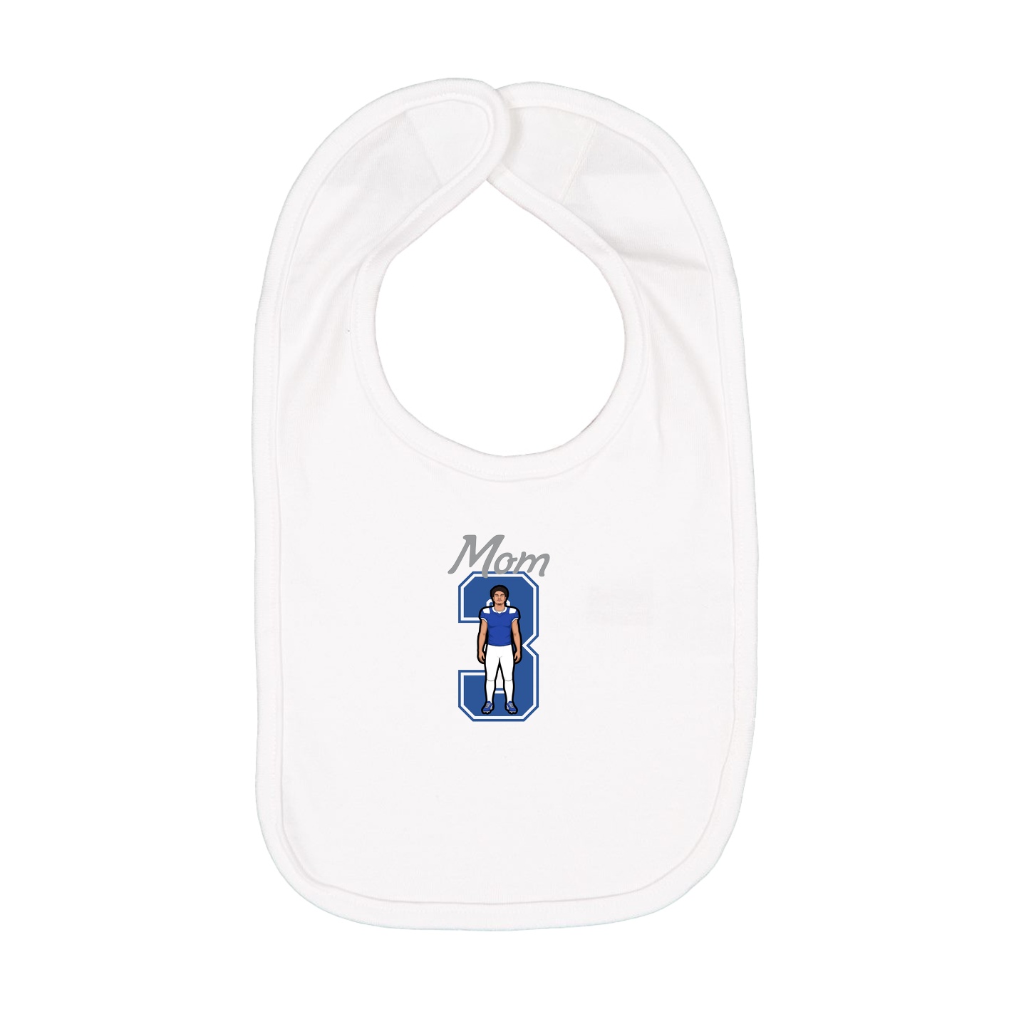 Infant Bib — Mothers Day Shirsey in White