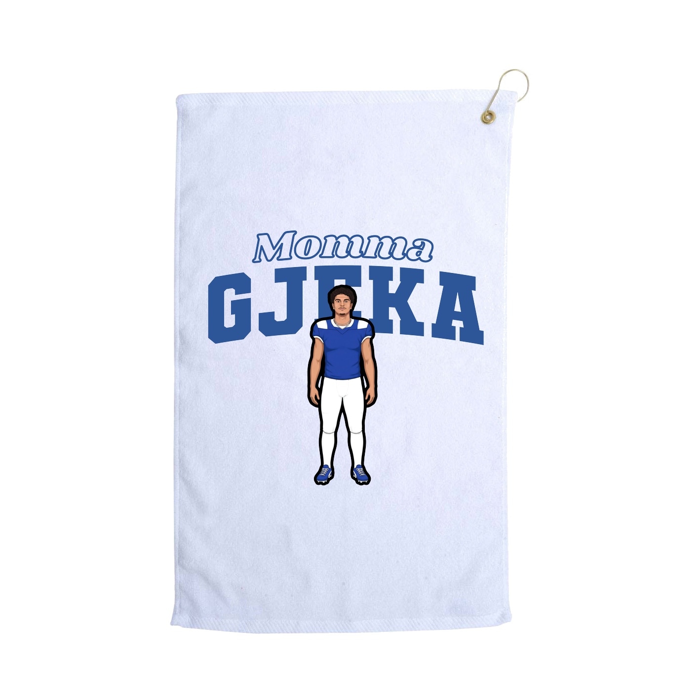 Golf Towel — Mothers Day Block in White