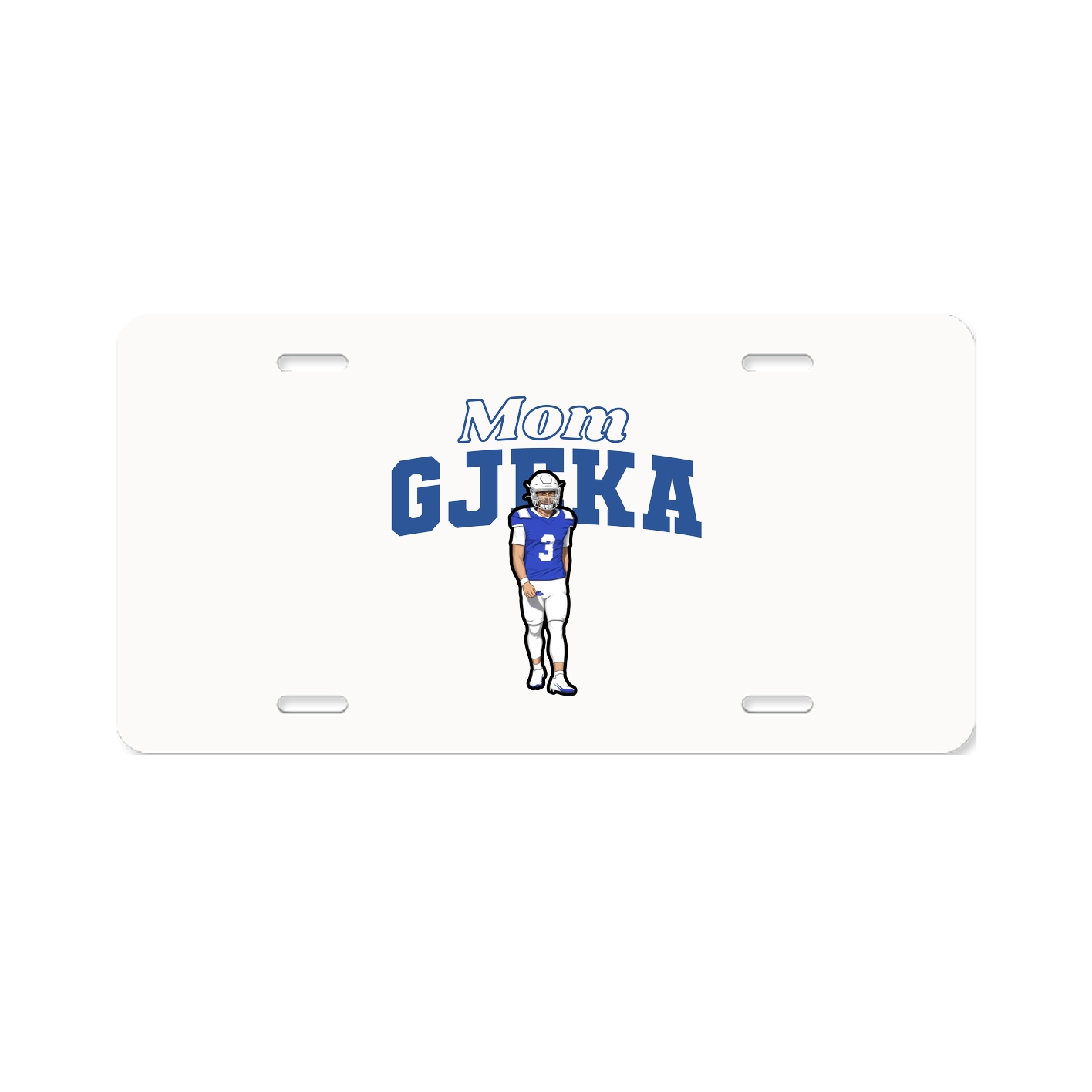 License Plate — Mothers Day Block in Classic